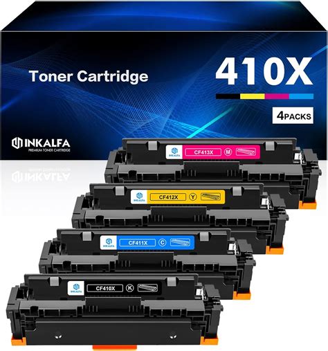 410X 410A Toner Cartridge 4 Pack High Yield Replacement For HP 410X