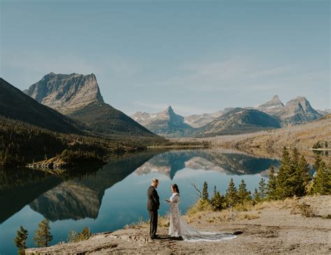 Sun Point Elopement Ceremony In Glacier National Park Haley J Photo