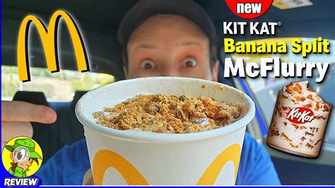 Mcdonalds® Kit Kat® Banana Split Mcflurry® Review 🍫🍌🍦 The Best Yet 🤔