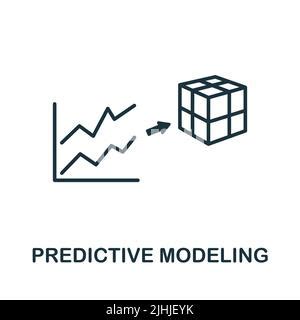 Predictive Analytics Icon Monochrome Simple Sign From Digitalization