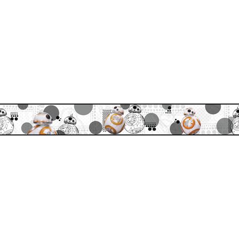 York Wallcoverings Disney Kids III Star Wars BB8 Removable Wallpaper ...