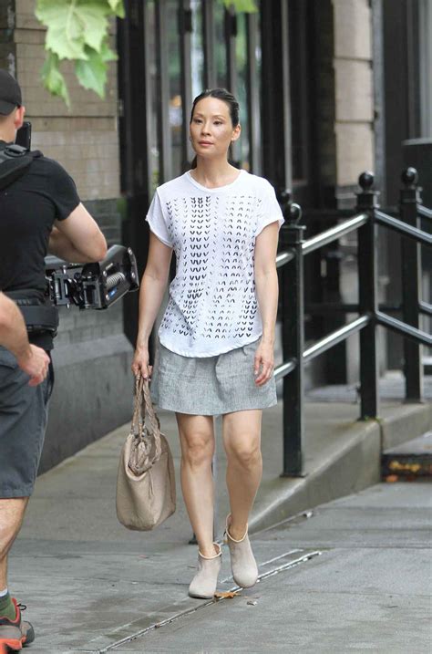 Lucy Liu Casual Style Out In New York City July 2015