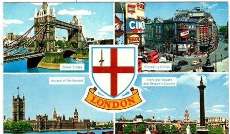 London 4PI 738 LONDON MULTI VIEWS Carte Postale Ancienne Et Vue D