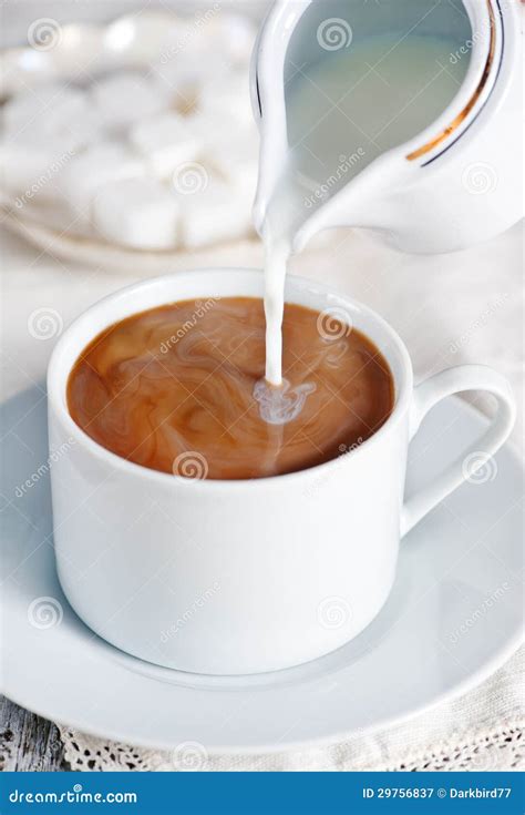 Coffee With Milk Stock Image Image Of Liquid Energy 29756837