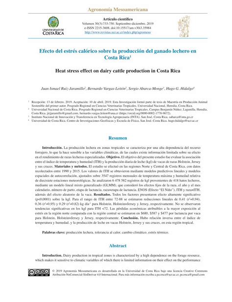 PDF Efecto del estrés calórico sobre la producción del Efecto del