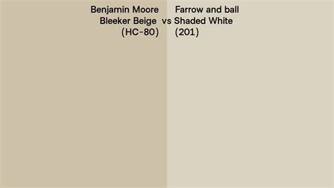 Benjamin Moore Bleeker Beige Hc 80 Vs Farrow And Ball Shaded White