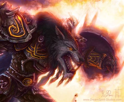 Wow Worgen Prot Warrior Color By Dreamspirit On Deviantart