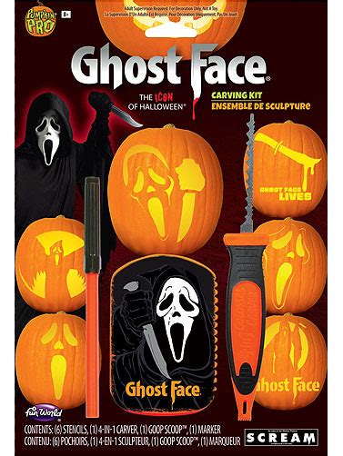 Ghost Face Pumpkin Carving Kit|Darkside Displays