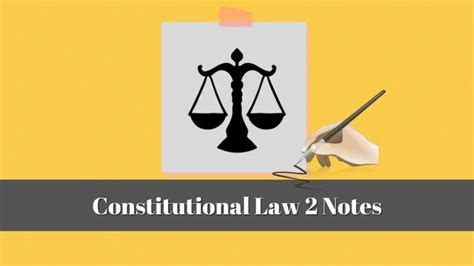 Constitutional Law 2 Notes Ba Llb Hons