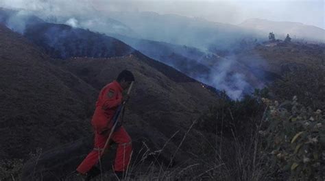 Reportan Incendio En El Parque Tunari Los Tiempos