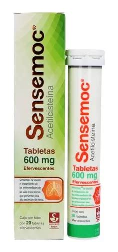 Sensemoc 600 Mg Caja Con 1 Tubo Con 20 Tabletas Efervescente En Venta