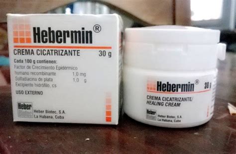 Crema Hebermin Cicatrizante Grs De Cuba Pie Diabetico En