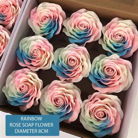 Jual RAINBOW ROSE SOAP FLOWER BUNGA MAWAR SABUN PREMIUM ECER PER 1 PCS