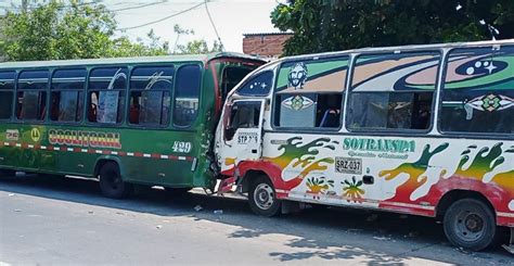 Varios Heridos Deja Choque Entre Buses En El Barrio Rebolo Impactonews Co