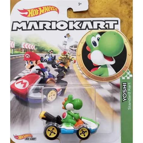 Hot Wheels Mario Kart Yoshi Standard Kart Universo Hot Wheels
