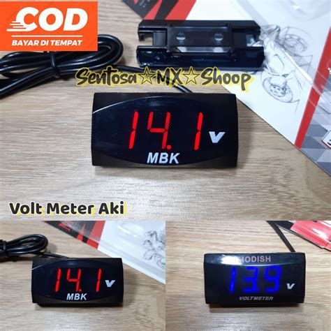 Jual Volt Meter Aki Motor Digital Pengukur Tegangan Aki Motor