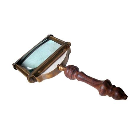 Antique brass square magnifying glass