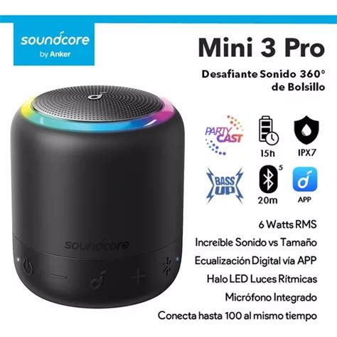 Corneta Speaker Bolsillo Anker Soundcore Mini 3 Pro Outlet MercadoLibre