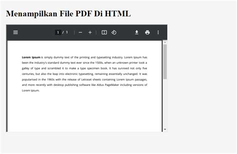 Cara Cepat Menampilkan File Pdf Di Html