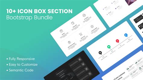 10+ Bootstrap Icon Box Section | Web UI Kits - DesignToCodes