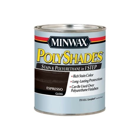 Minwax Polyshades Oil Based Espresso Gloss Interior Stain 1 Quart In