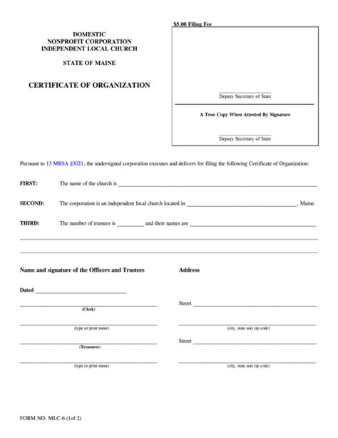 Form Mlc 6 Fill Out Sign Online And Download Fillable Pdf Maine