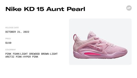 Nike KD 15 Aunt Pearl DQ3851 600 Raffles Where To Buy