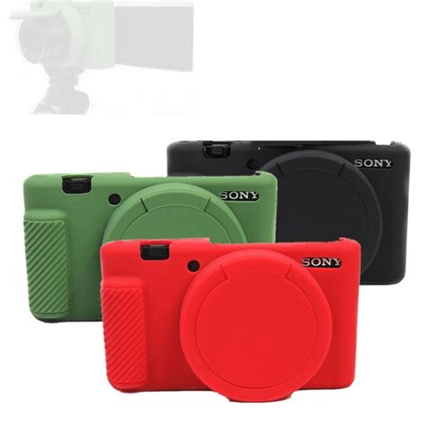 Zv1 Rubber Silicon Case Body Cover Protector Frame Skin For Sony Zv 1