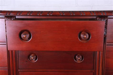 Ralph Lauren Neoclassical Mahogany Drawer Chest Of Drawers At