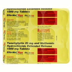 Zita Met Plus 20 1000mg Tablet 15 S Buy Medicines Online At Best