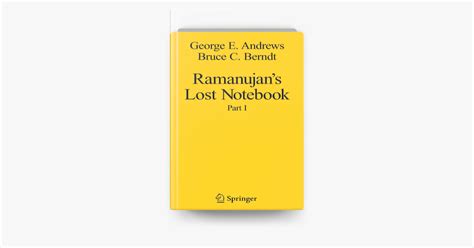 ‎Ramanujan's Lost Notebook en Apple Books