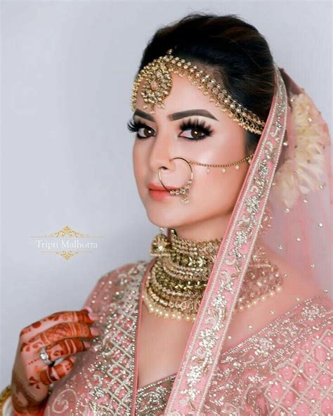 Pin By Secret Writer On Bridal Wear Indian Bride Makeup Bridal