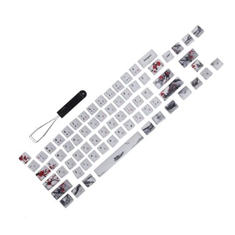 GOTOTOP Clavier Sans Fil Keycaps PBT Sublimation 5 Faces Capuchons De