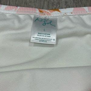 Kona Sol Swim New Kona Sol Bikini Swimsuit Peach Flowers Large High Waist C Poshmark