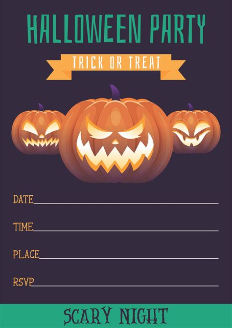 Free Printable Halloween Invitation Templates