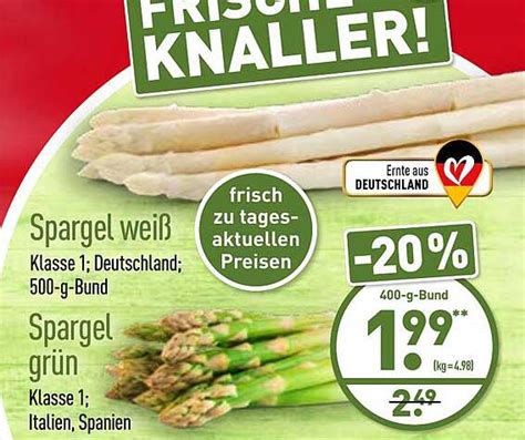 Spargel Wei Spargel Gr N Angebot Bei Aldi Nord Prospekte De