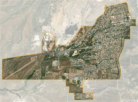 Map of Superior town, Arizona