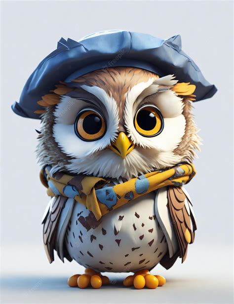 Premium Ai Image Owl 3d Design