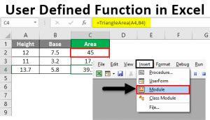 User Defined Function In Excel Tutorials For Creating Udf Using Vba