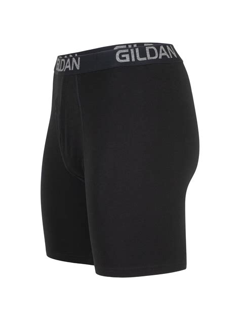 Gildan Mens Cotton Stretch Long Leg Boxer Briefs 4 Pack 8 5 Inseam