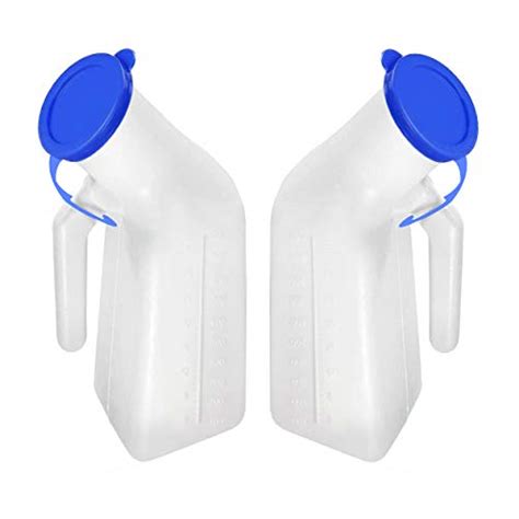 AZMAZ Urinals For Men Urine Bottles For Men Pack Of 2 Thick Plastic