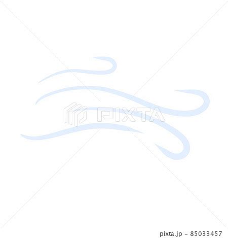 Wind Air Flow Blue Wavy Line Breeze And Pixta