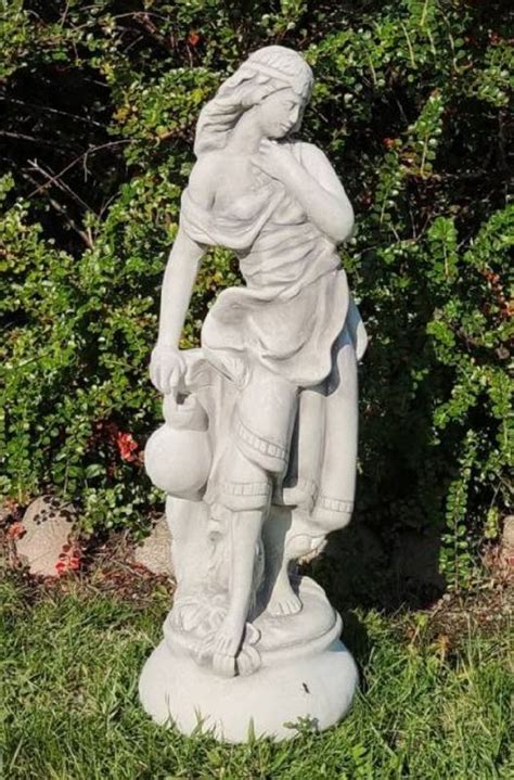 Casa Padrino Jugendstil Garten Deko Skulptur Dame Grau H Cm