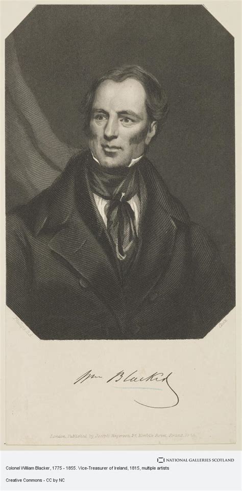 Colonel William Blacker 1775 1855 Vice Treasurer Of Ireland