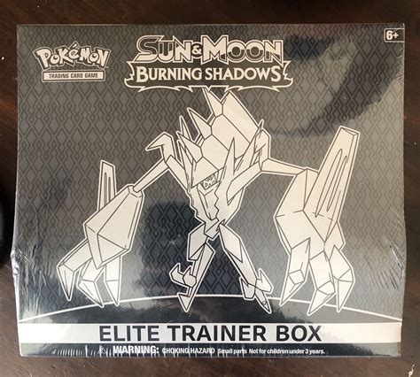 Pok Mon Sun And Moon Burning Shadows Elite Trainer Box Factory Sealed