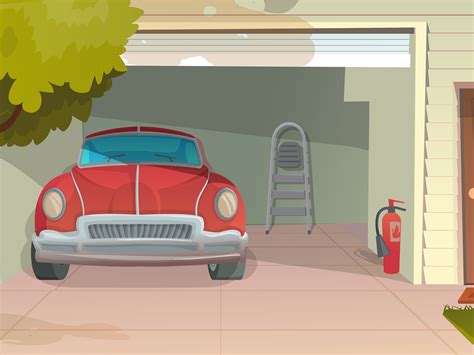 Cartoon Garage Background by Cartoons.co on Dribbble