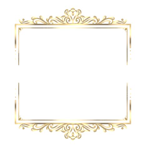 Luxury Golden Square Luxury Border Gold Png Transparent Clipart