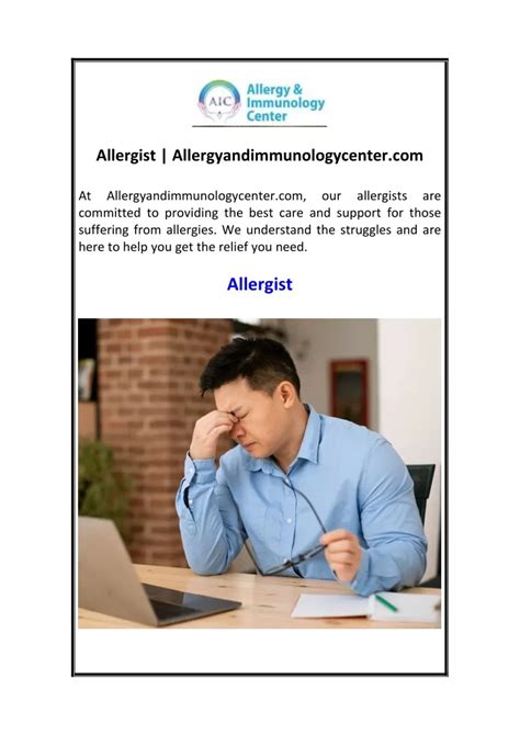 PPT Allergist Allergyandimmunologycenter PowerPoint Presentation