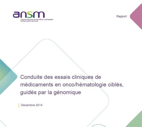 Rapport De L Ansm Point Sur Les Essais Cliniques D Un Nouveau Type En