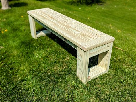 Easy DIY Patio Bench Woodworking Plans - Etsy